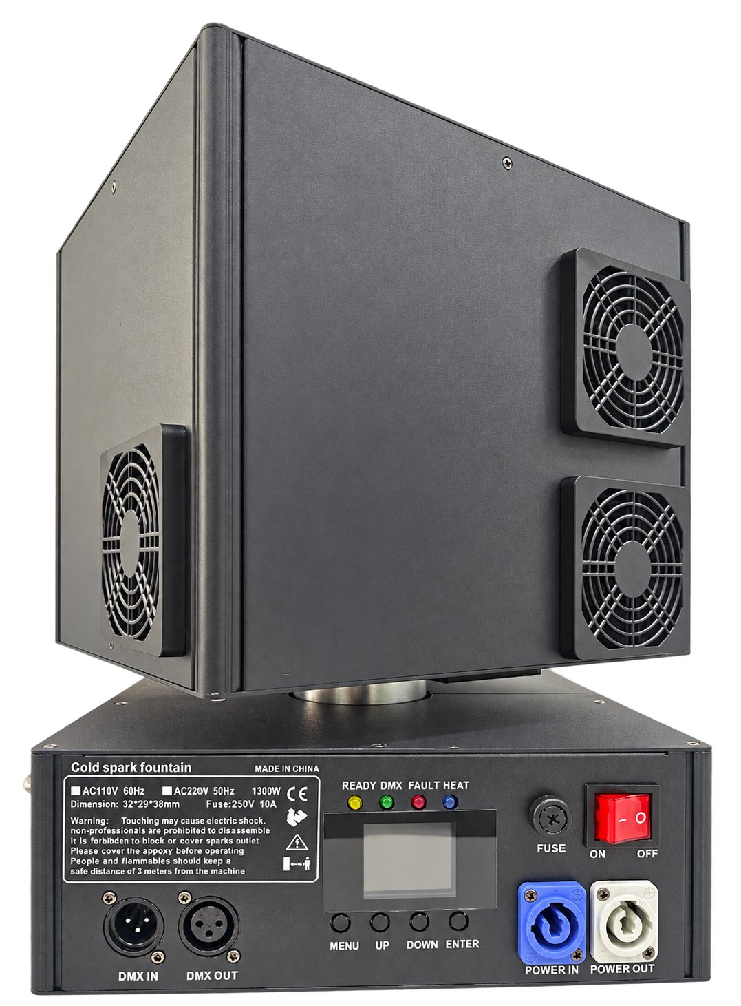 Dual-Head Spark Machine